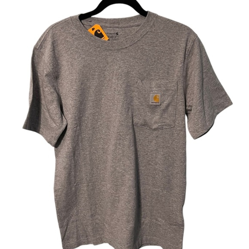 Carhartt Gray Short Sleeve Pull Over Top Relaxed Fit Size Small